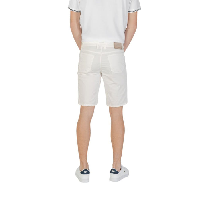 Jeckerson White Cotton Bermuda