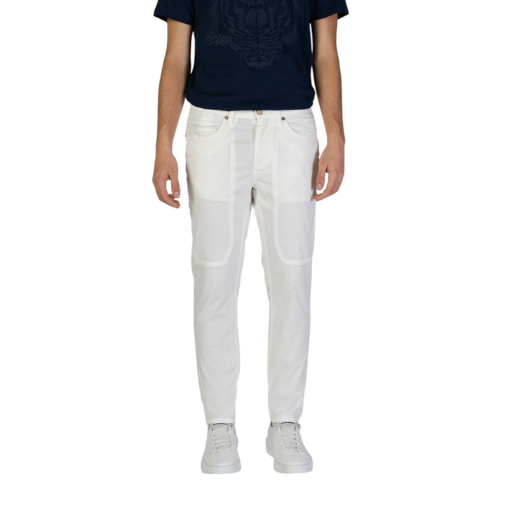 Jeckerson White Cotton Skinny Pant
