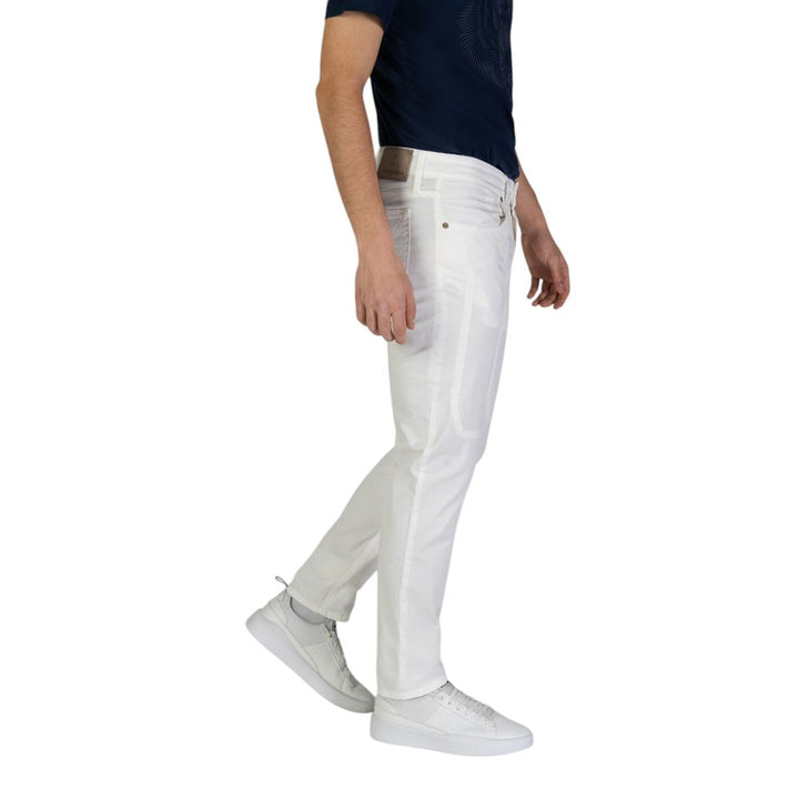 Jeckerson White Cotton Skinny Pant