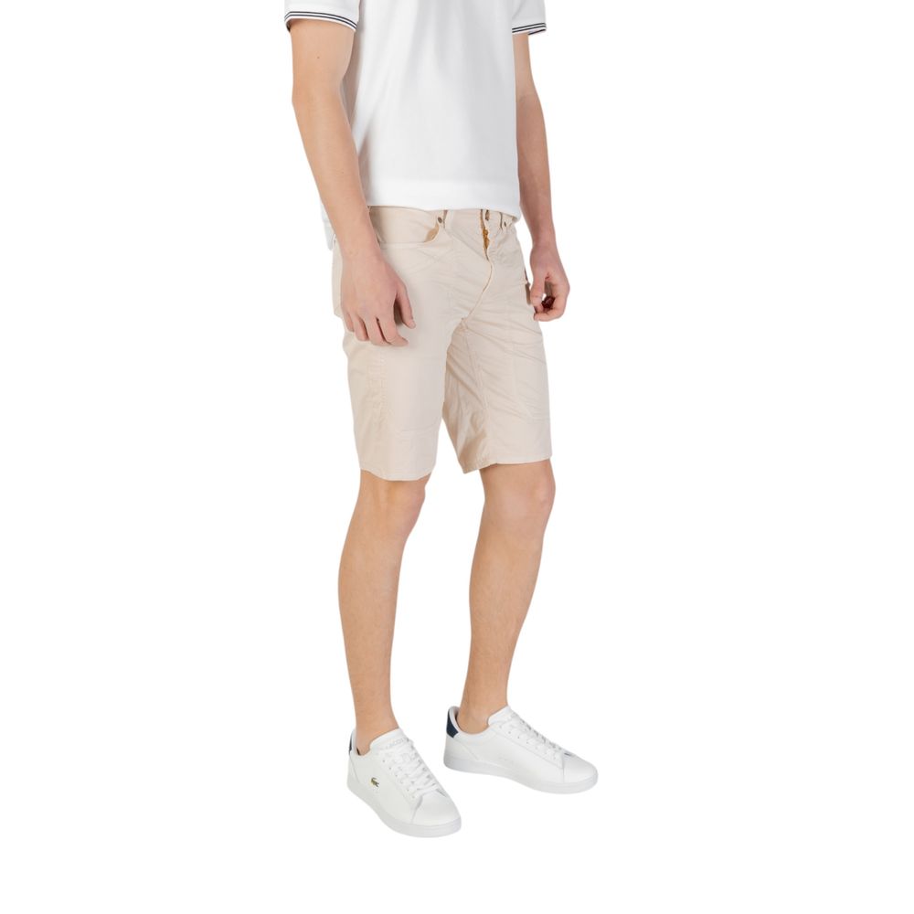 Jeckerson Beige Cotton Bermuda