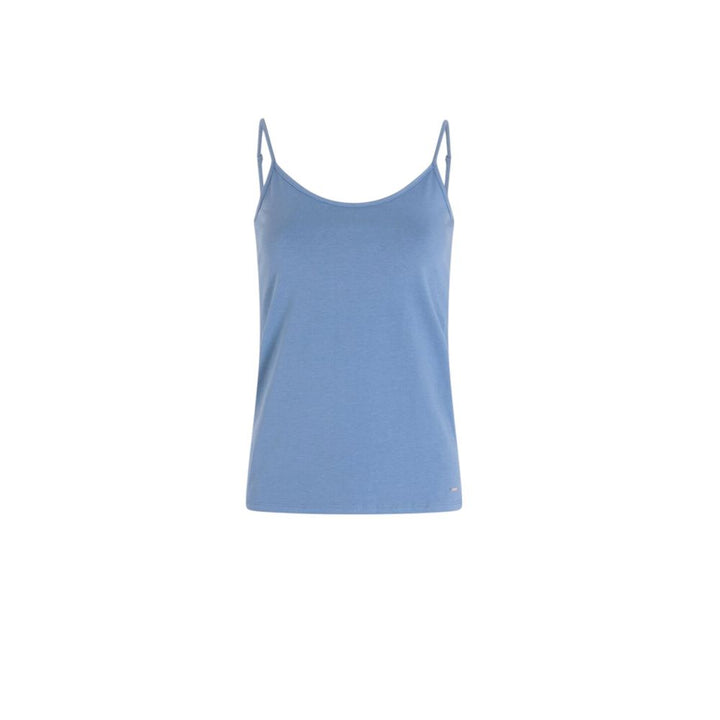 Morgan De Toi Blue Cotton Tank Top