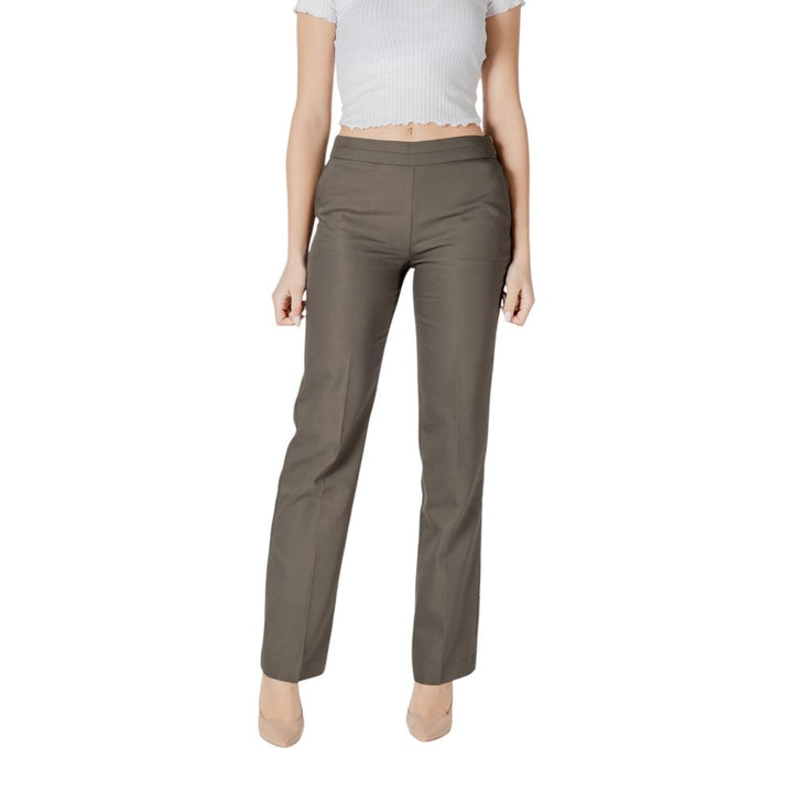 Morgan De Toi Green Cotton Pant