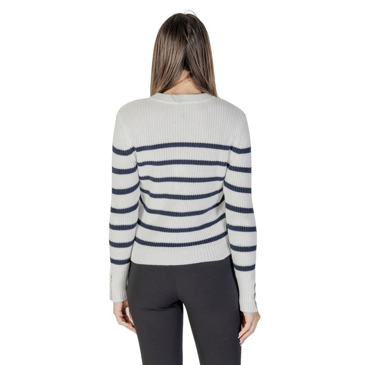 Morgan De Toi White Cotton Sweater