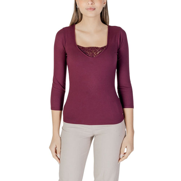 Morgan De Toi Purple Viscose Long Sleeve