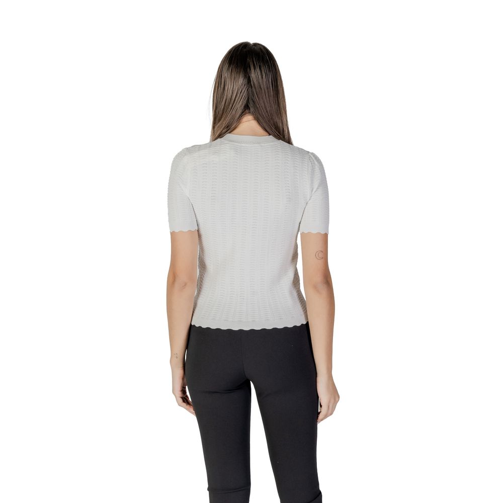 Morgan De Toi White Recycled Polyester Sweater