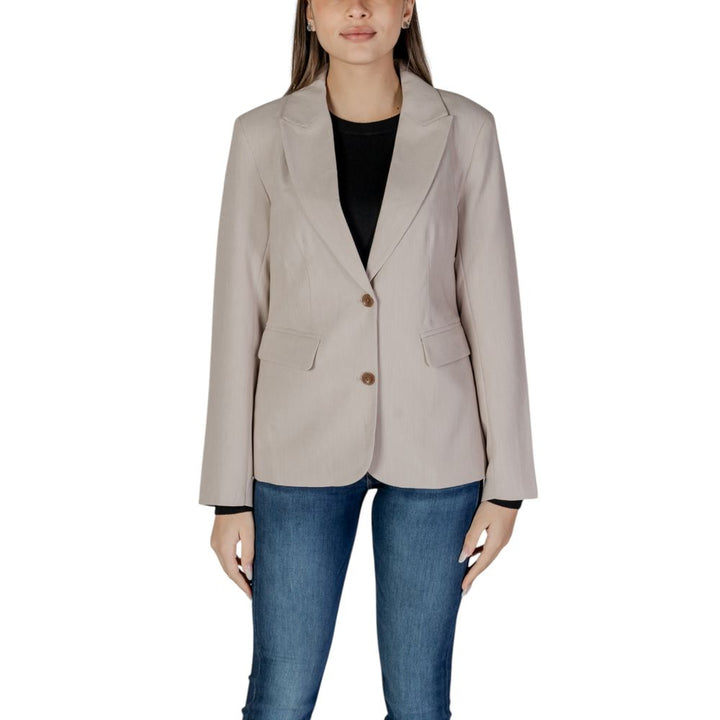 Only Beige Recycled Polyester Blazer