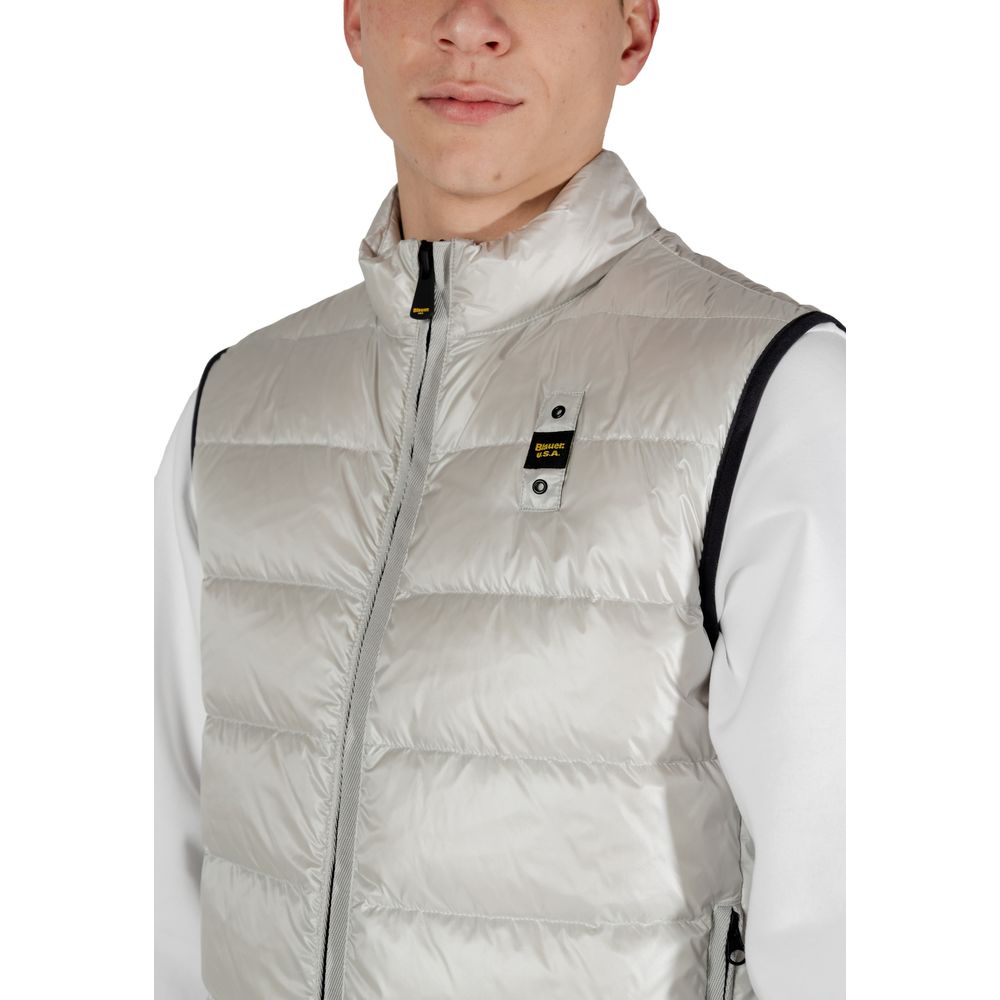 Blauer Gray Polyamide Sleveless Jacket