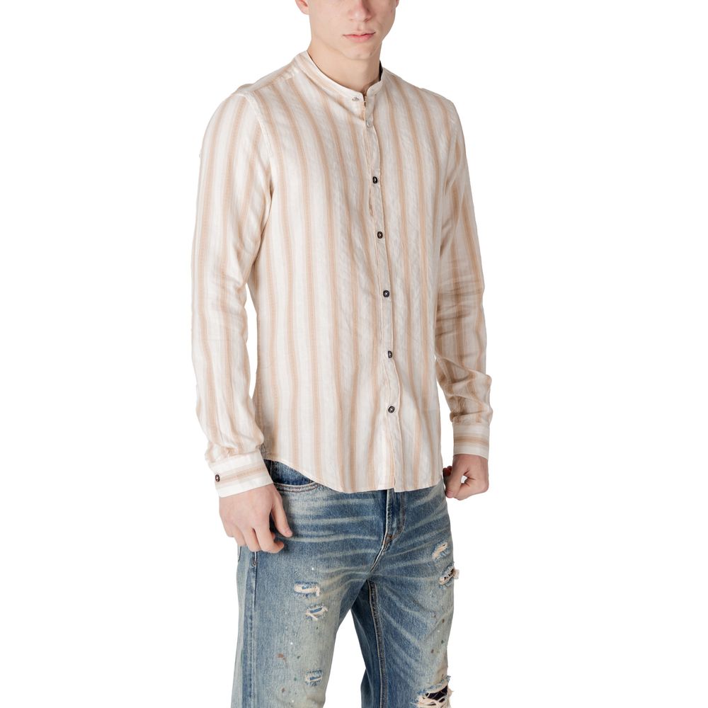 Gianni Lupo Beige Cotton Shirt