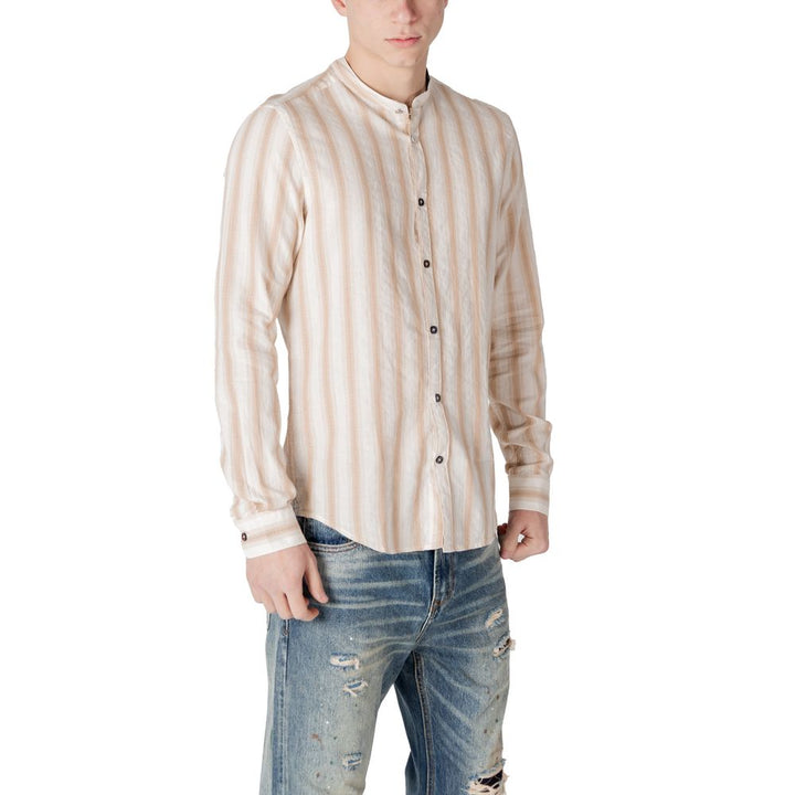 Gianni Lupo Beige Cotton Shirt
