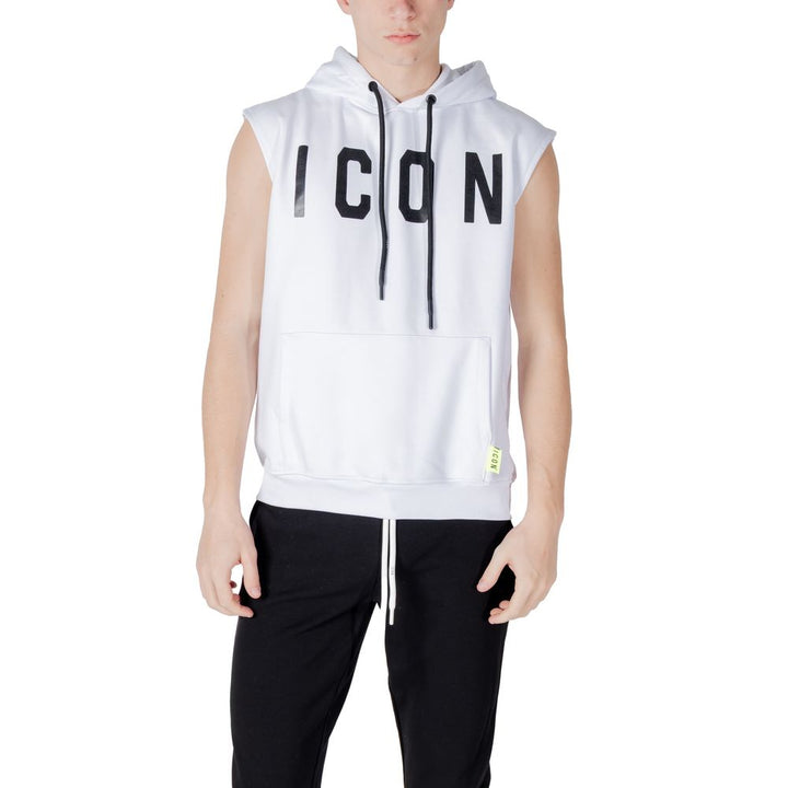 Icon White Cotton Hoody