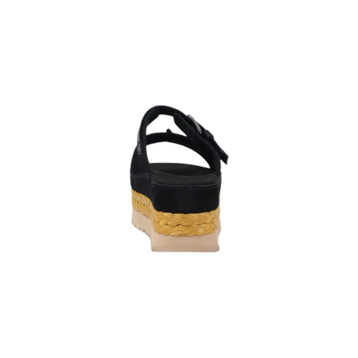 UGG Black Suede Leather Sandal