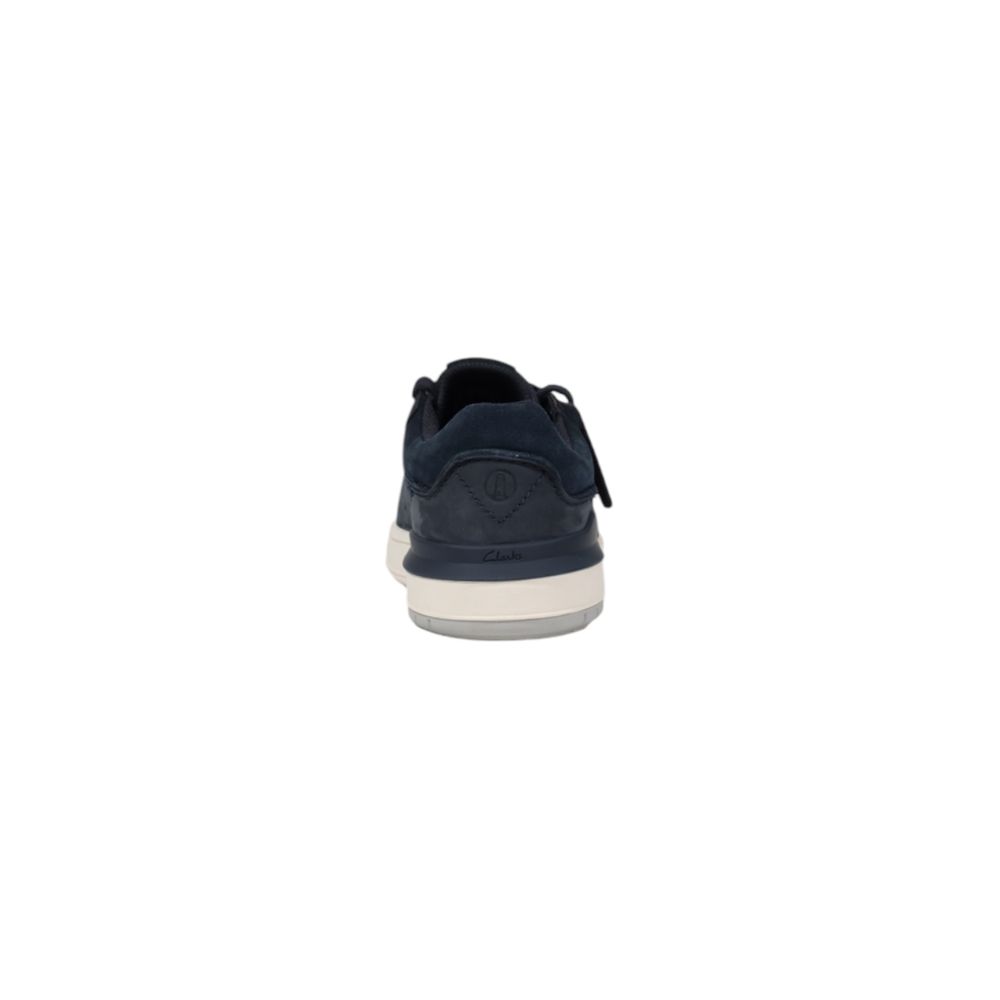 Clarks Blue Nubuc Leather Sneaker