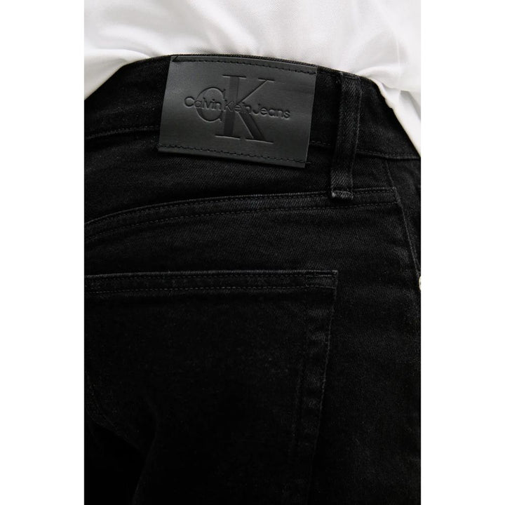 Calvin Klein Jeans Black Cotton Bermuda