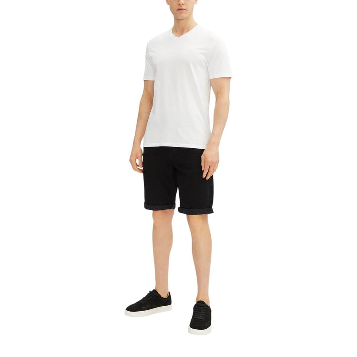 Calvin Klein Jeans Black Cotton Bermuda