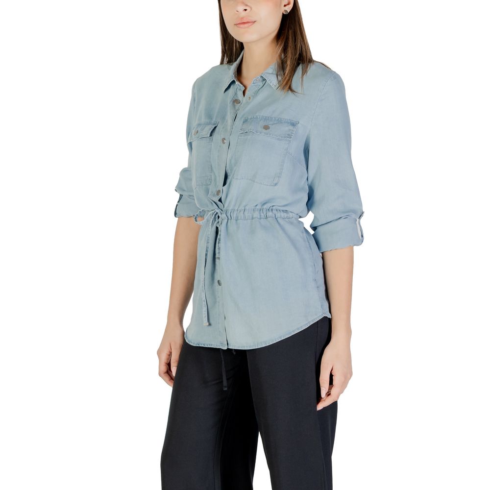 Only Light Blue Tencel Shirt