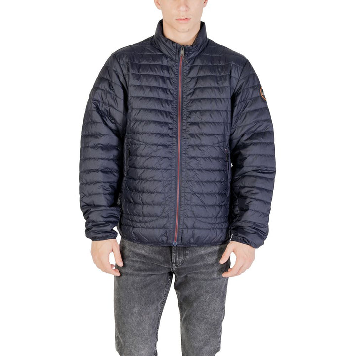 Napapijri Blue Polyamide Jackets & Coat