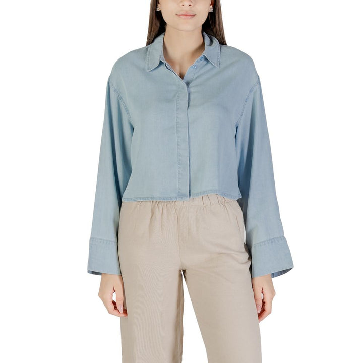 Only Light Blue Lyocell Shirt