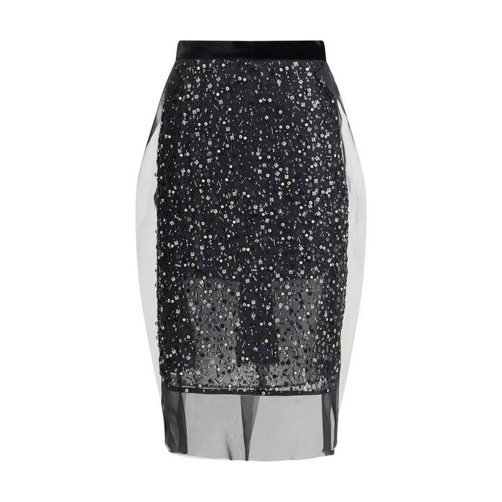 Sacai Sequin Embroidery Skirt