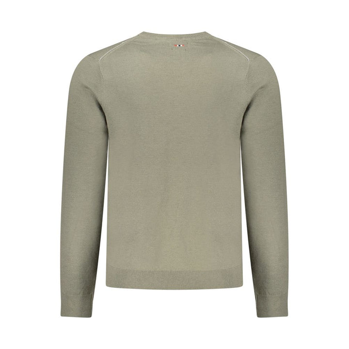 Napapijri Green Wool Men Sweater