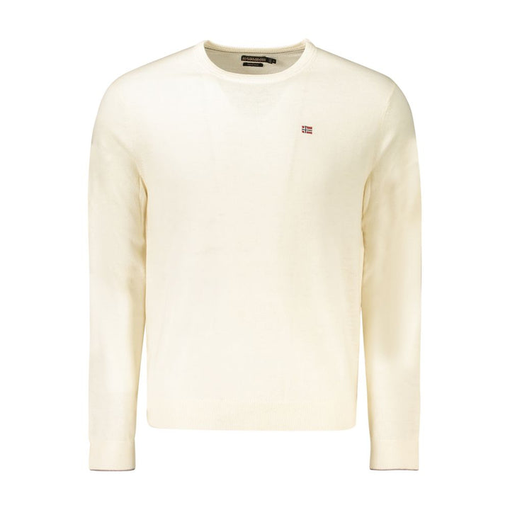 Napapijri White Wool Men Sweater
