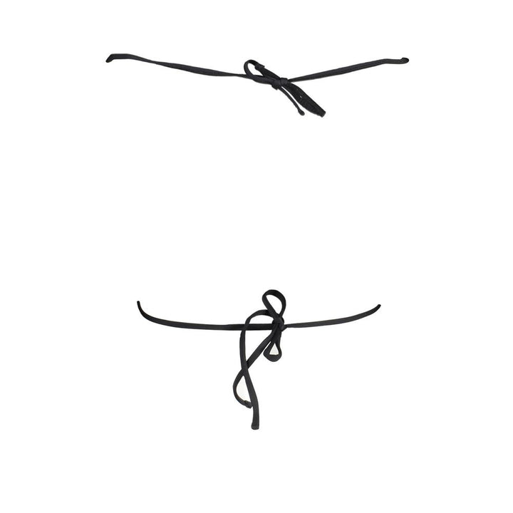 Karl Lagerfeld Black Elastane Swimwear