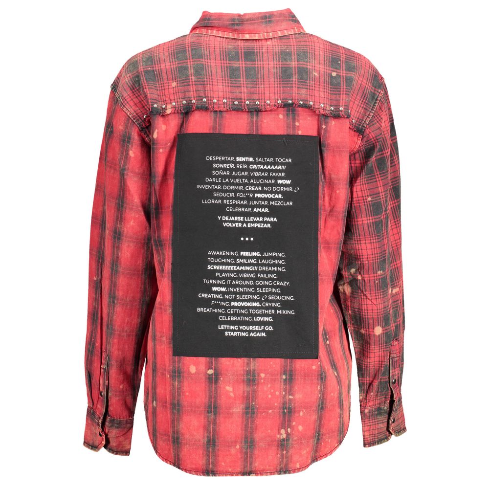 Desigual Red Cotton Shirt