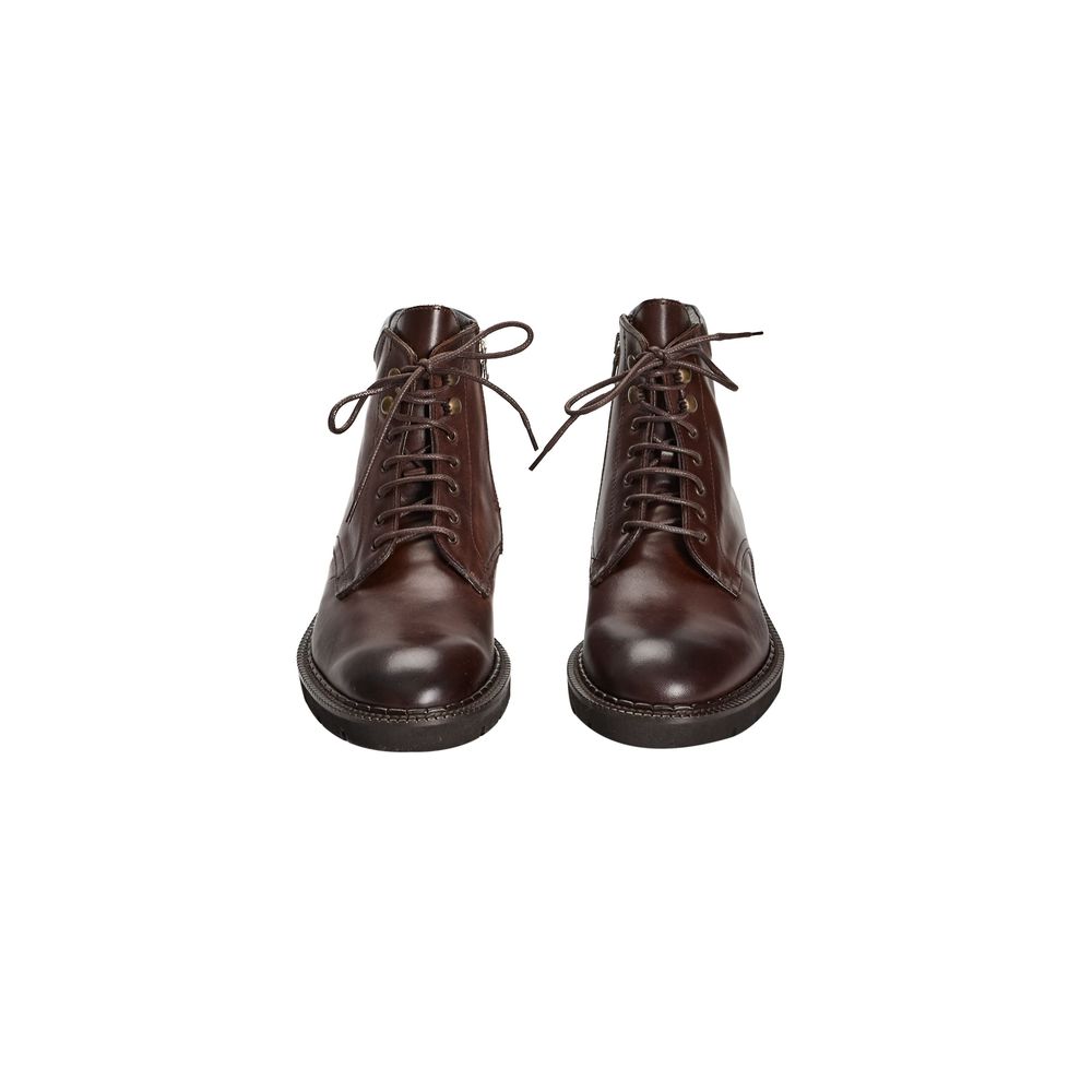 Roberto Pepe Luxury Brown Calfskin Boot