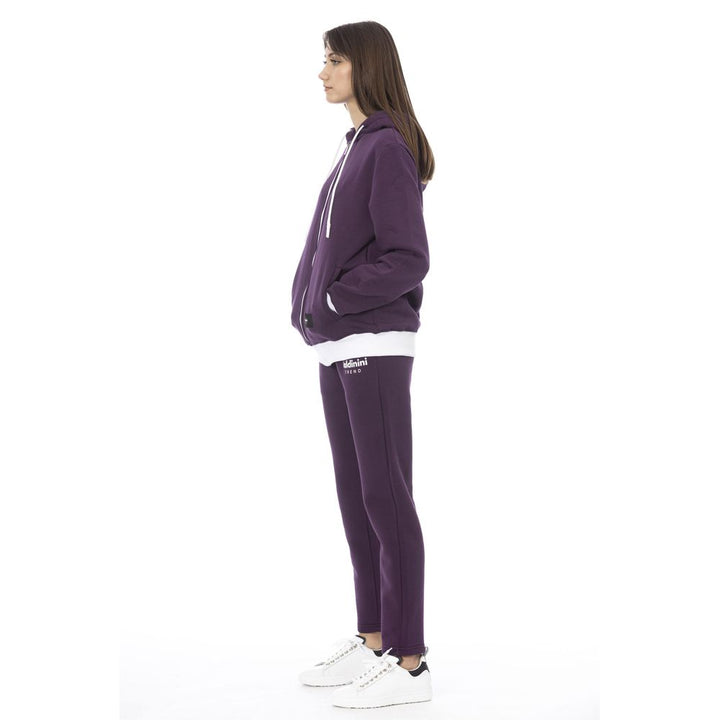 Baldinini Trend Purple Cotton Tracksuit