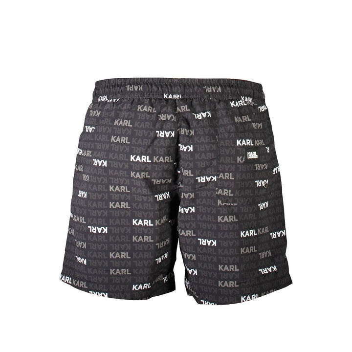 Karl Lagerfeld Black Polyester Swimwear