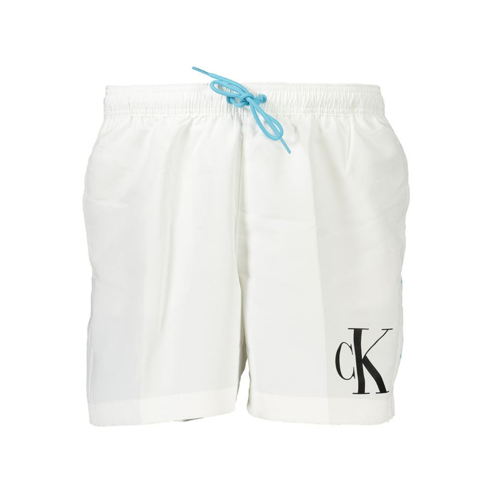 Calvin Klein White Polyester Swimwear