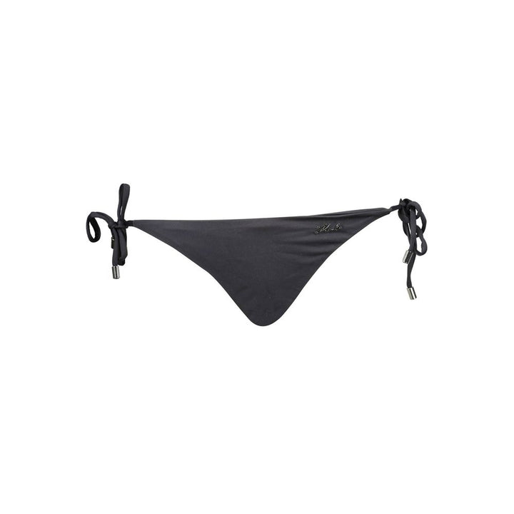 Karl Lagerfeld Black Elastane Swimwear