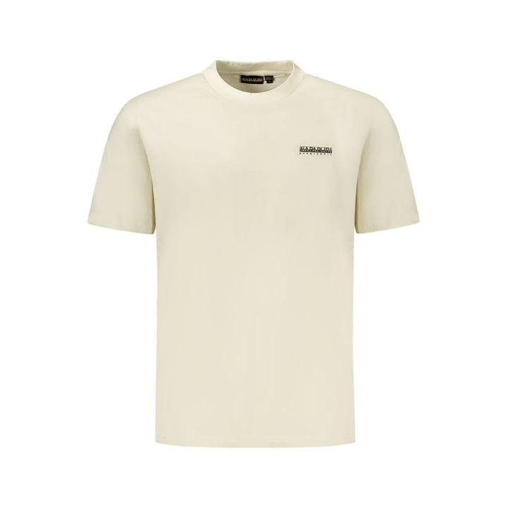 Napapijri Beige Cotton Men T-Shirt