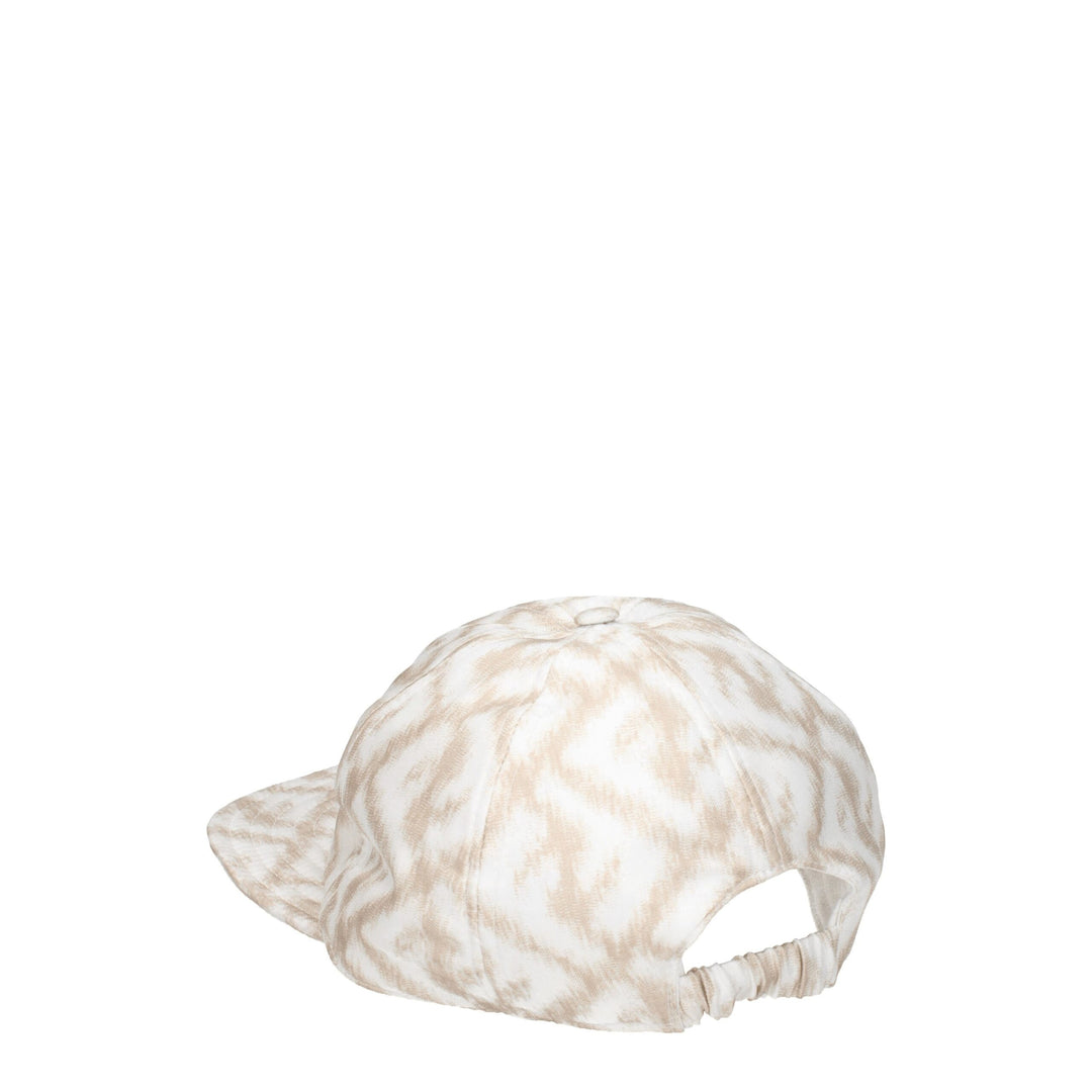 Fendi Beige Silk Caps (Baseball Hat)