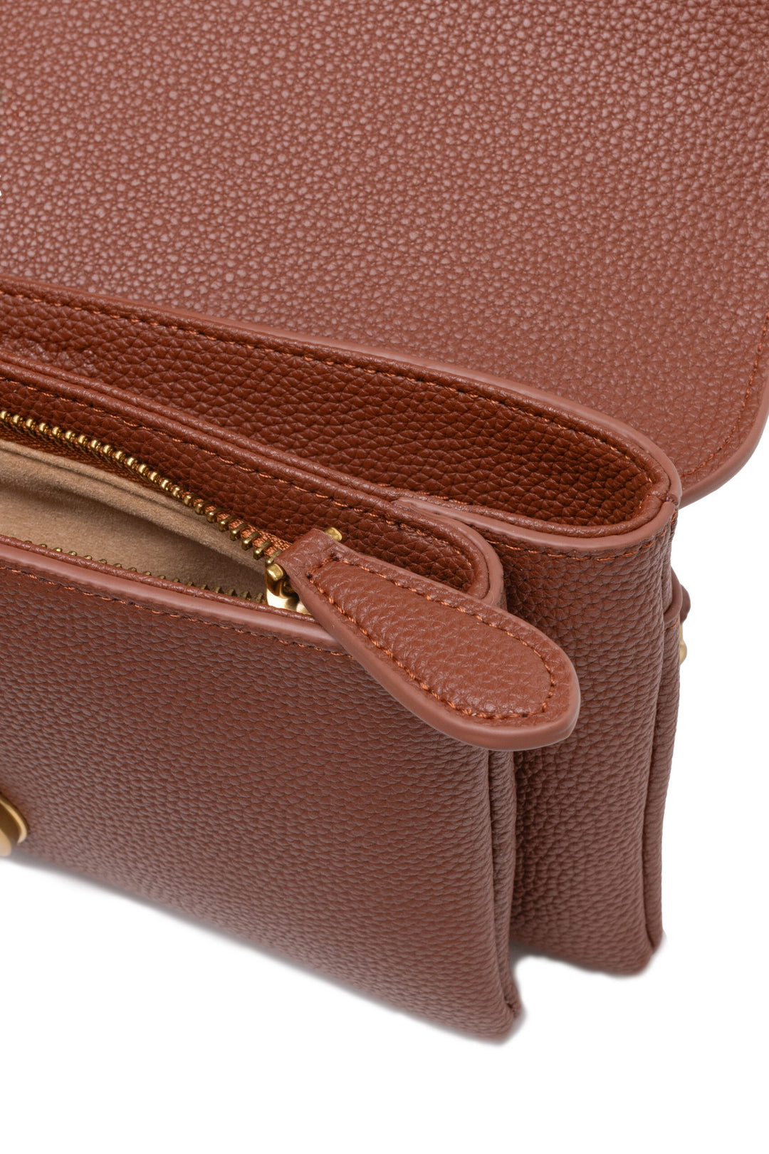 PINKO Brown Small Love shoulder Soft Leather Bag