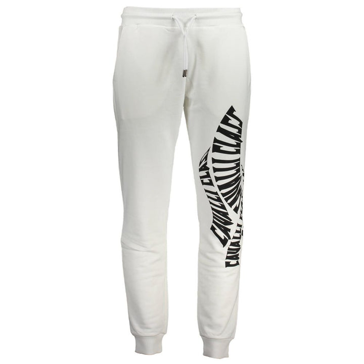Cavalli Class White Cotton Pant