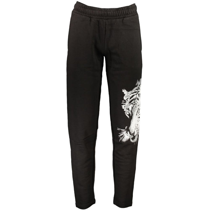 Cavalli Class Black Cotton Pant
