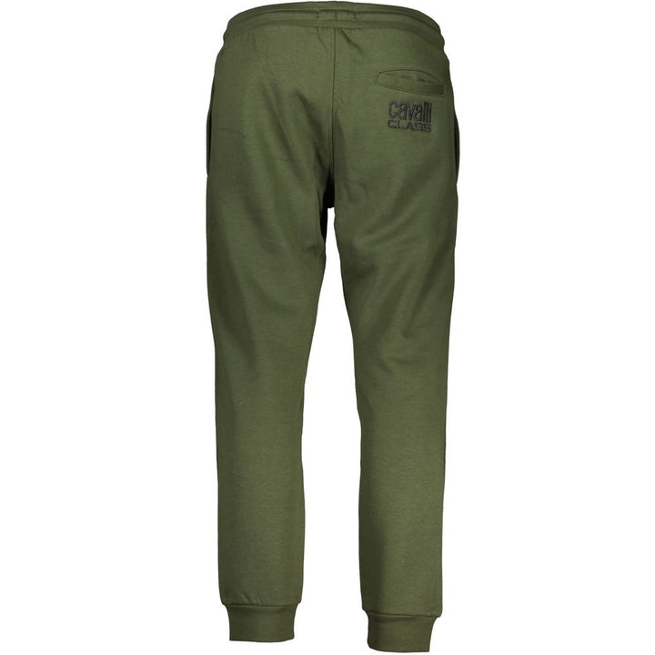 Cavalli Class Green Cotton Pant