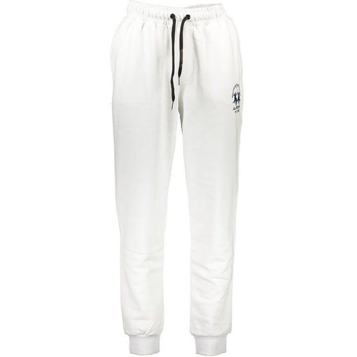La Martina White Cotton Pant