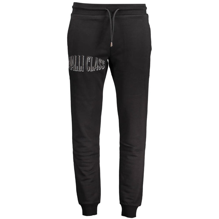 Cavalli Class Black Cotton Pant