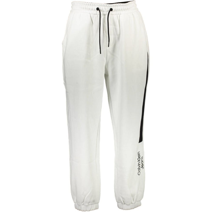 Calvin Klein White Cotton Pant