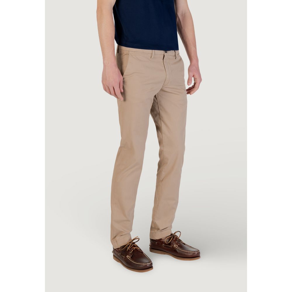 Borghese Beige Cotton Skinny Pant