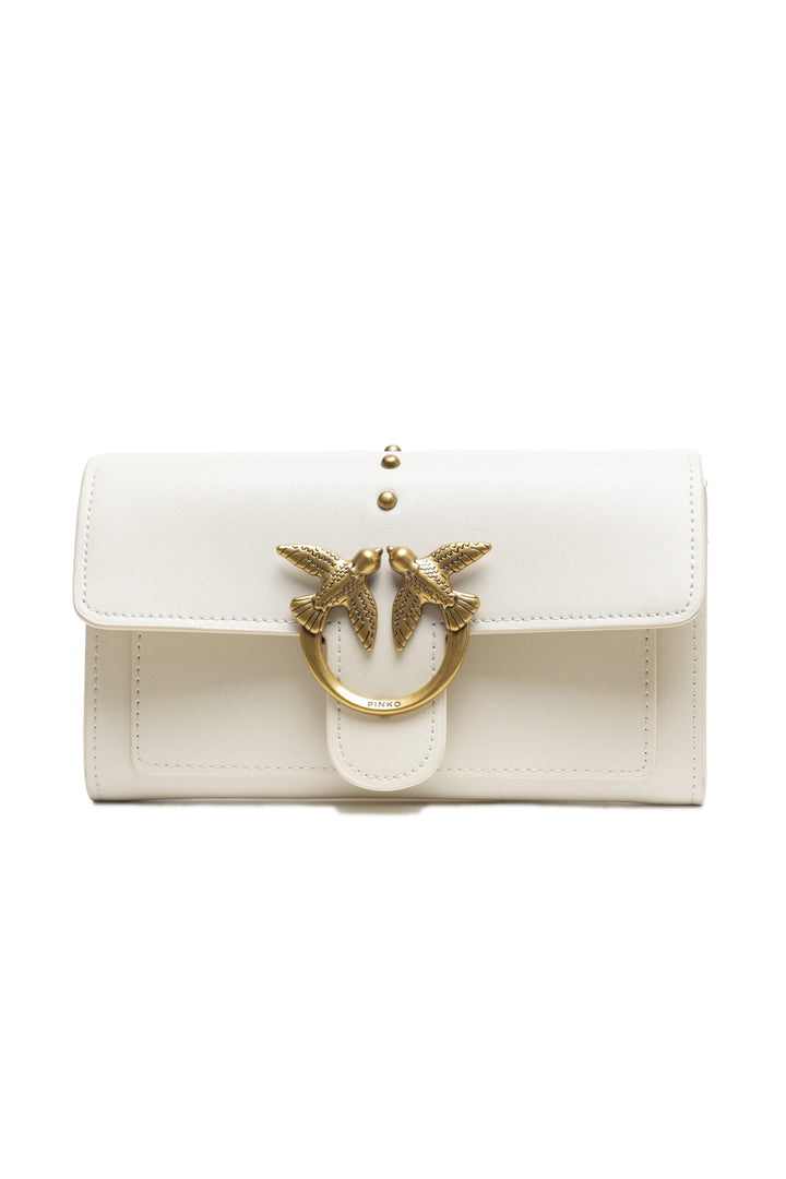 PINKO White Mini Love Bag One Simply