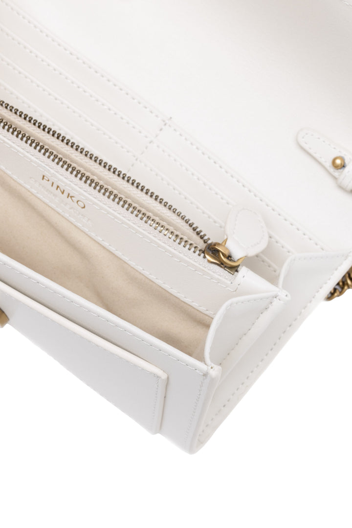 PINKO White Mini Love Bag One Simply
