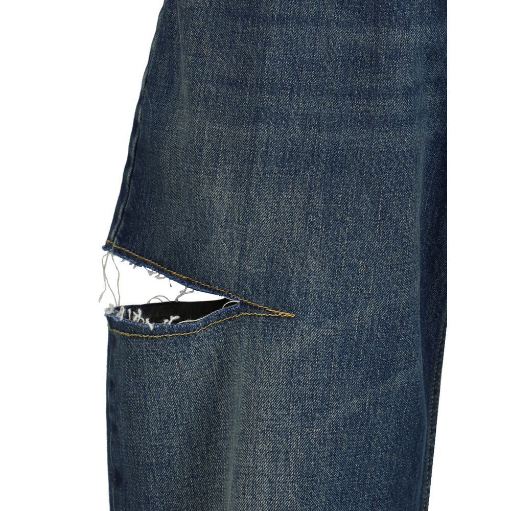 Margiela Denim Jeans with Cut-Out Detail