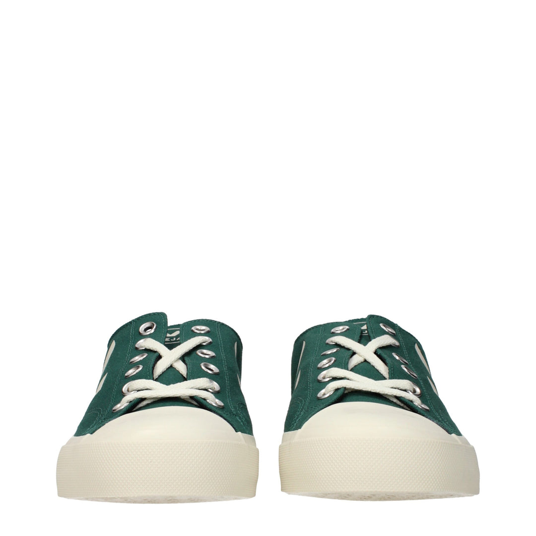 Veja Green Fabric Low Tops