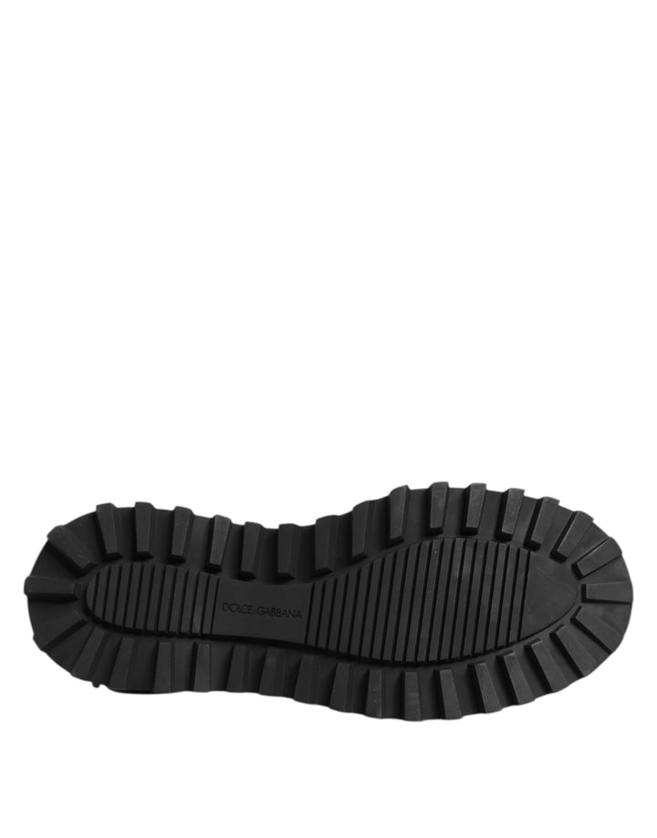 Dolce & Gabbana Brown Red Leather Lace Up Derby Dress Shoes