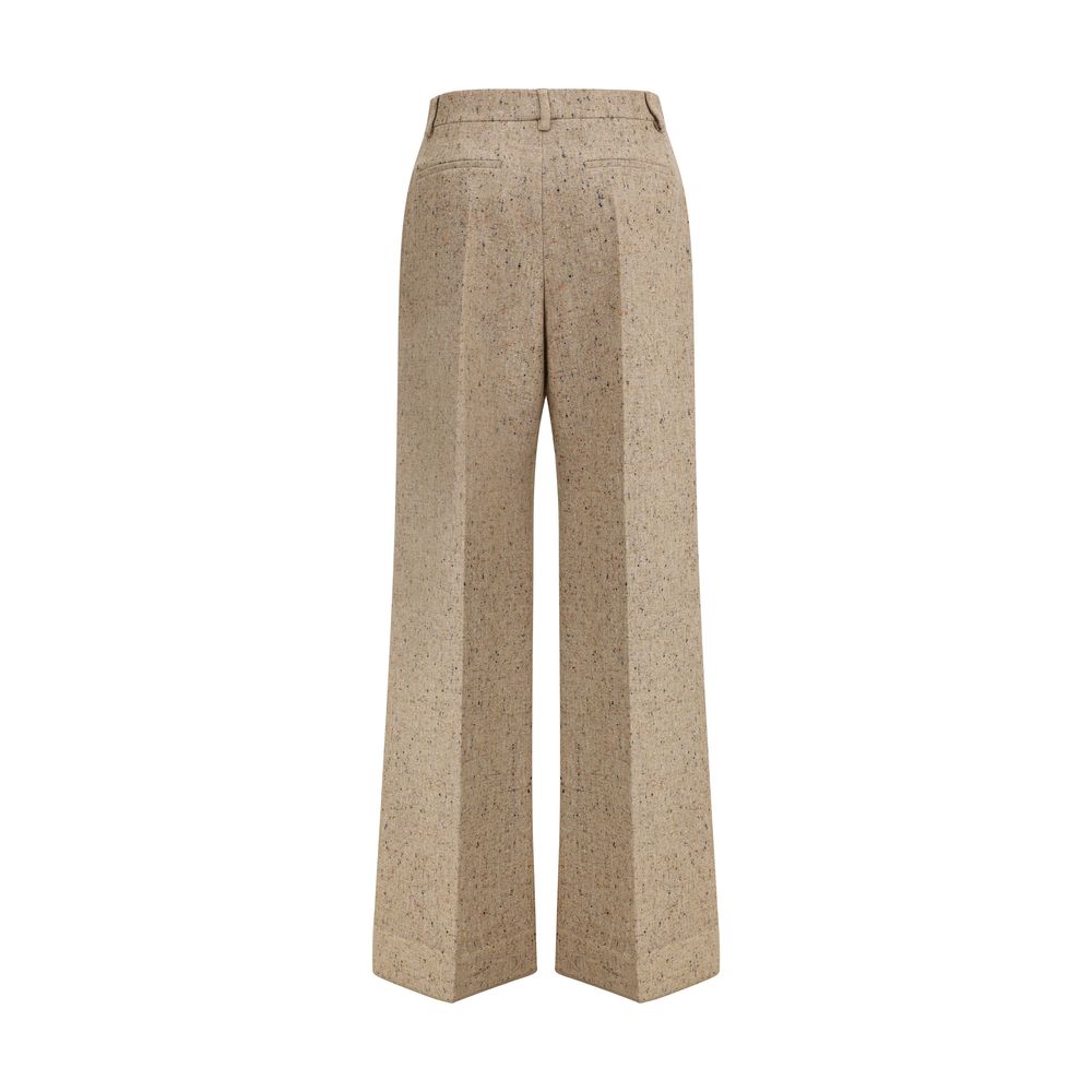 Valentino Palazzo Trousers in Bottonato Natté