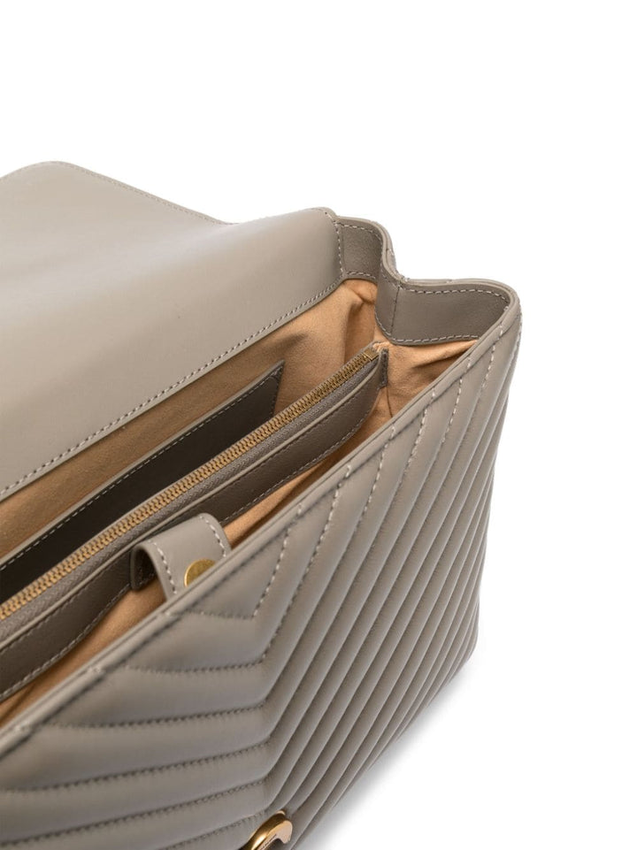 love-birds logo chevron-quilted bag-9