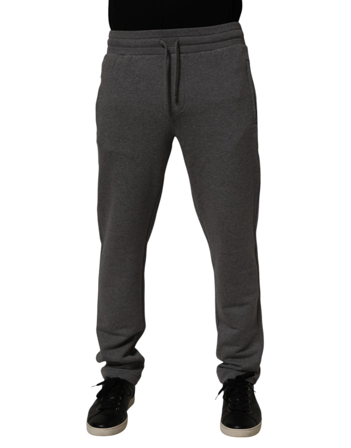 Dolce & Gabbana Gray Cotton Jogger Sweatpants Trouser Pants