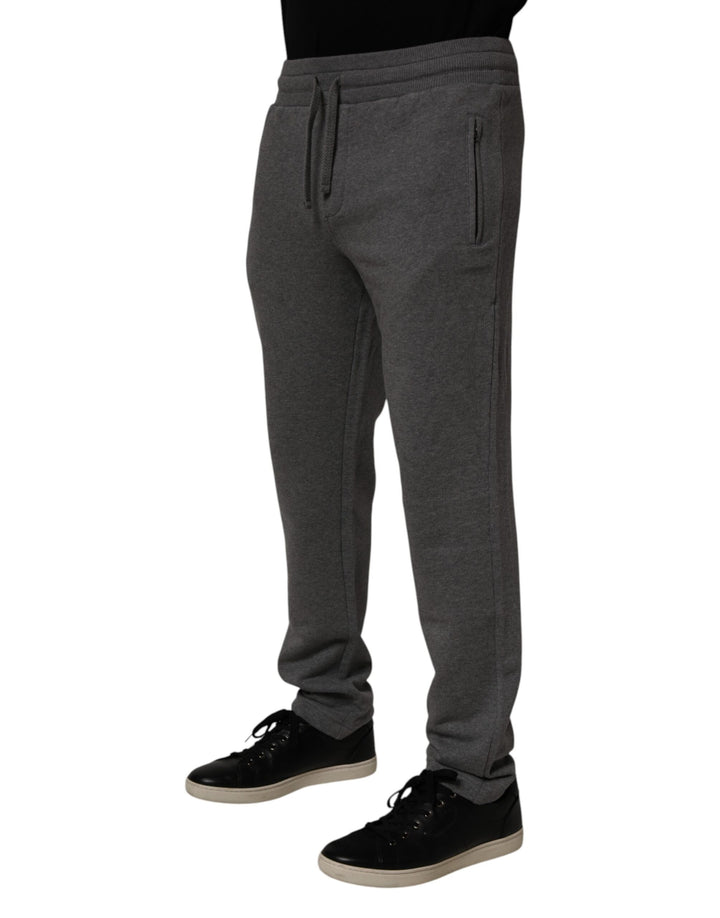 Dolce & Gabbana Gray Cotton Jogger Sweatpants Trouser Pants